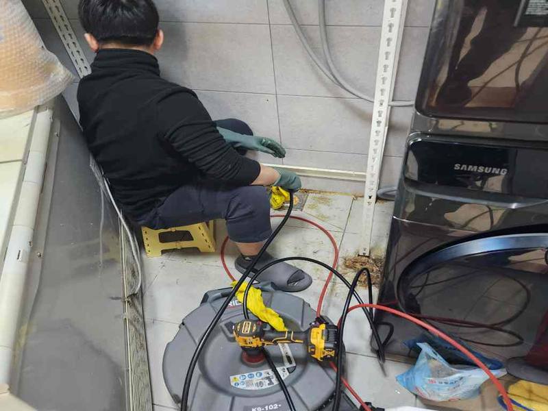 성북구 싱크대막힘 작업사례